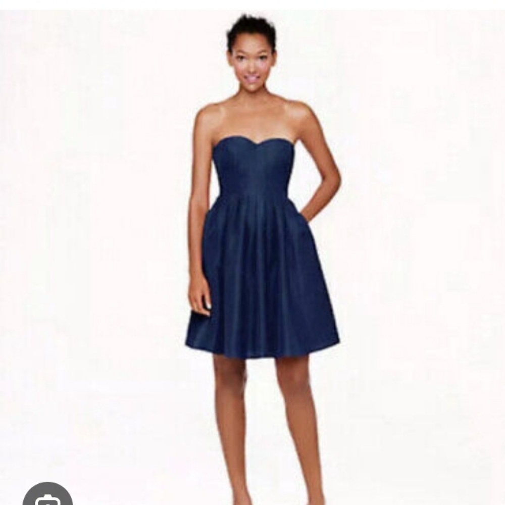 J. Crew Marlie Dress sz 4 in dark blue